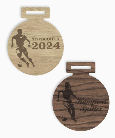Fodboldmedalje i træ