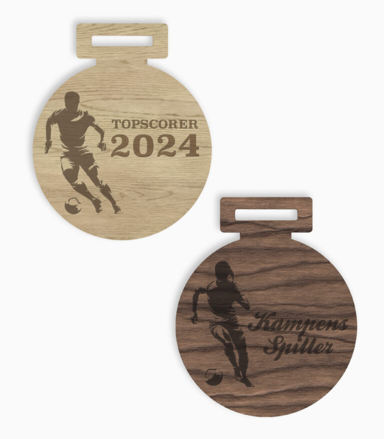 Fodboldmedalje i træ