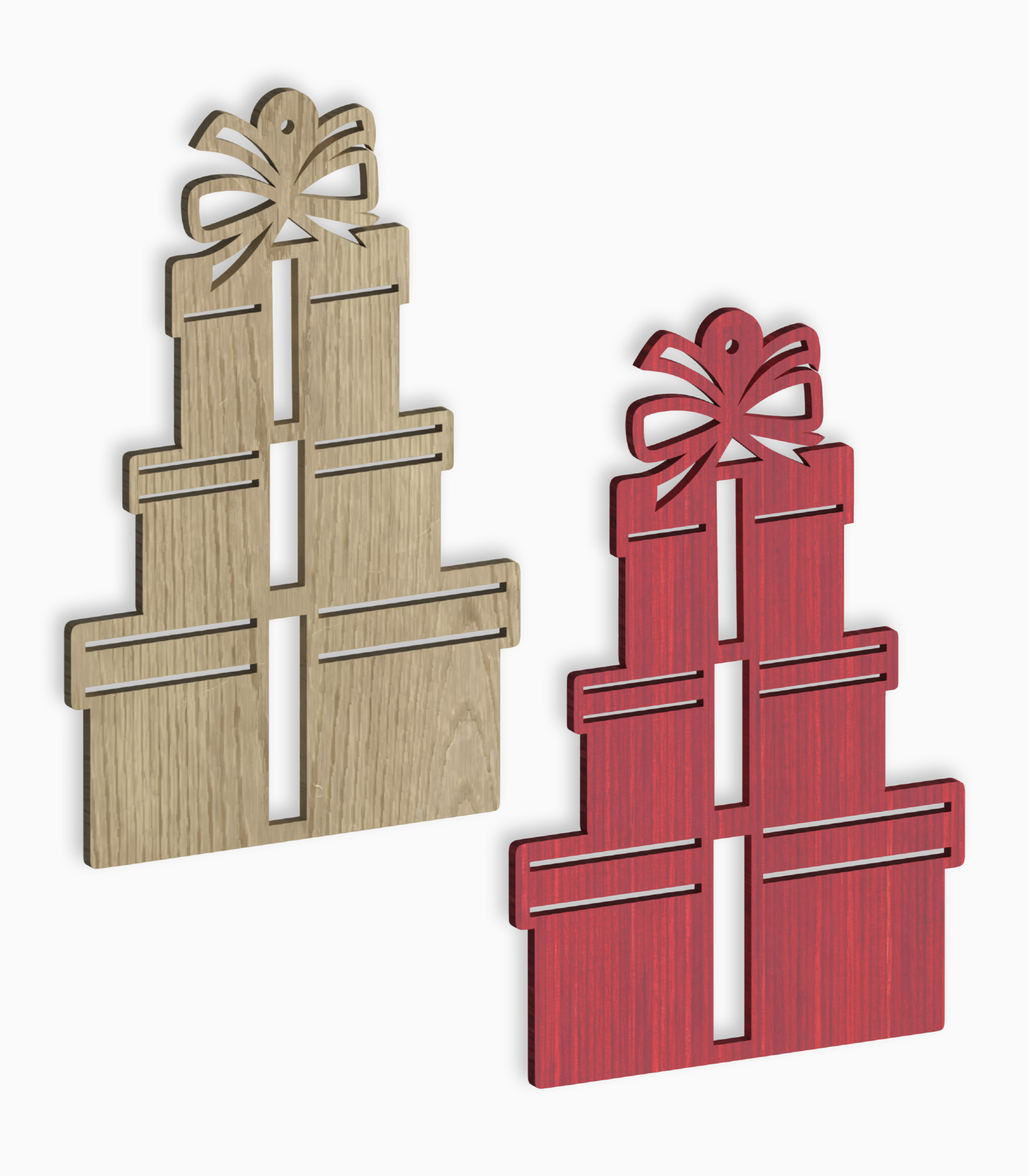 Gave juleophæng, træ Gave juleophæng i træ